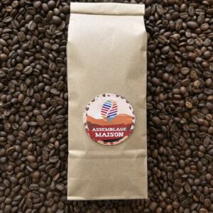 Grains de café Assemblage Maison, mélange corsé et équilibré d’Arabica du Brésil et du Mexique avec Robusta d’Inde