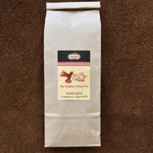 Café d’Honduras – MOULU, café arabica bio cultivé en altitude, aux notes de cacao, épices et fruits secs, prêt à déguster en espresso ou méthode douce.