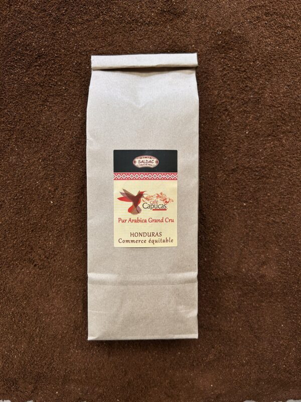 Café d’Honduras – MOULU, café arabica bio cultivé en altitude, aux notes de cacao, épices et fruits secs, prêt à déguster en espresso ou méthode douce.