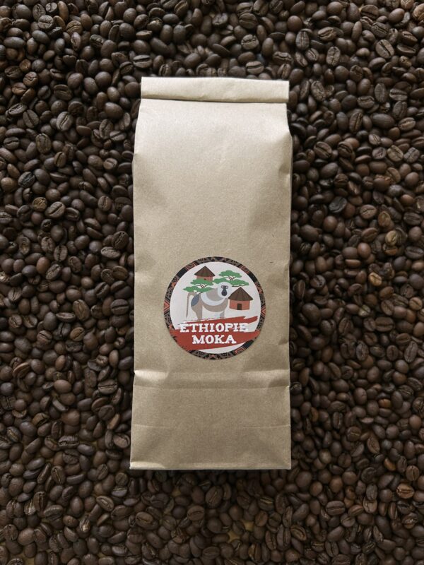 Café d’Ethiopie – Gundira Shela – GRAIN en sac, café de spécialité de Sidama aux notes de fruits rouges, citron et chocolat