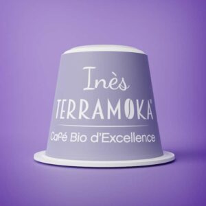 Capsules INES - Terramoka, café 100% Arabica Bio de Papouasie (Plantation Sigri). Café rare noté 5/5 aux notes de cacao et épices. Capsules compatibles Nespresso et certifiées OK Home Compost.