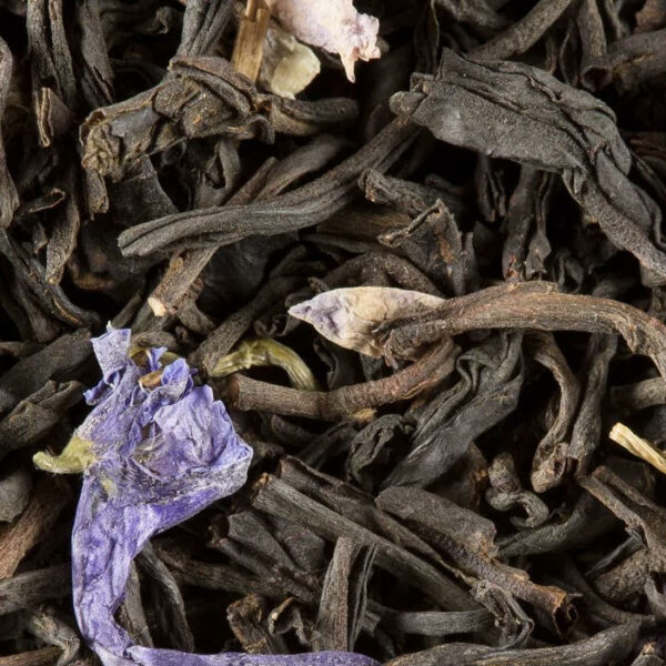 Thé noir Dammann – Violette, aux arômes naturels de violette, infusion florale et délicate